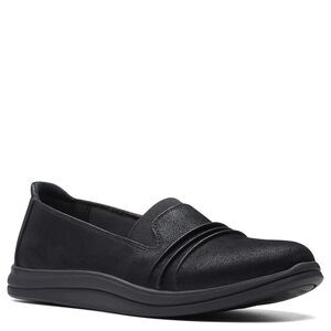 NWT Clarks Black’s Breeze Sol Loafer Black Synthetic 9.5 US Medium